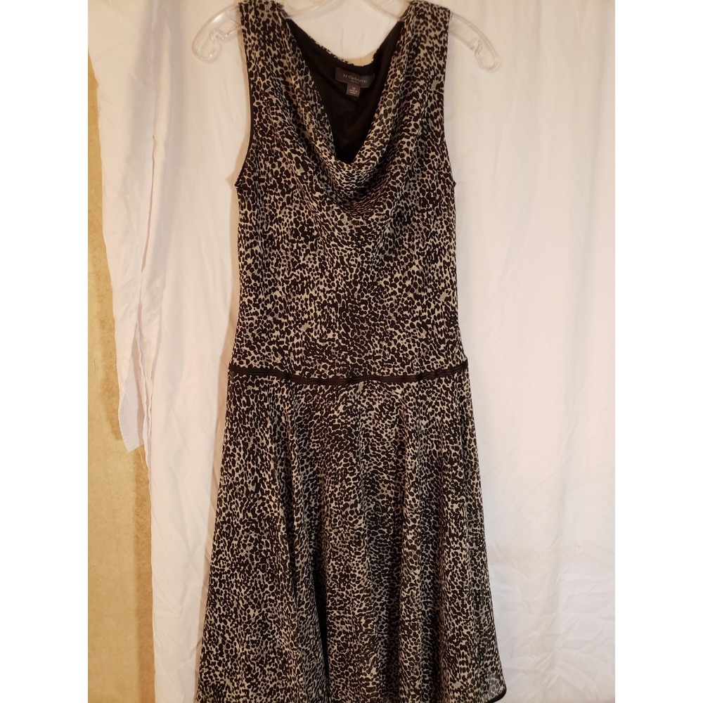 Women's Liz Claiborne Black And White Sleeveless Dress Size 10